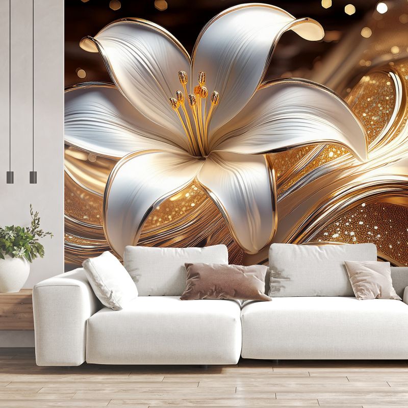 Fototapeta Feeby Złoty kwiat lilii  250x175 1 szt