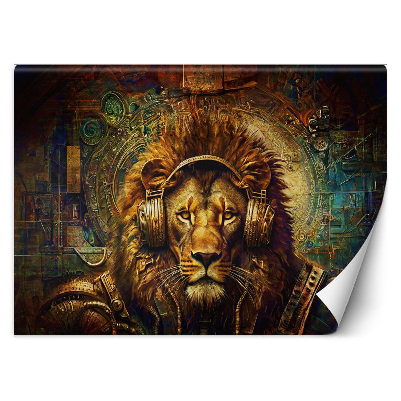 Fototapeta Feeby Złoty lew Abstrakcja  200x140 1 szt