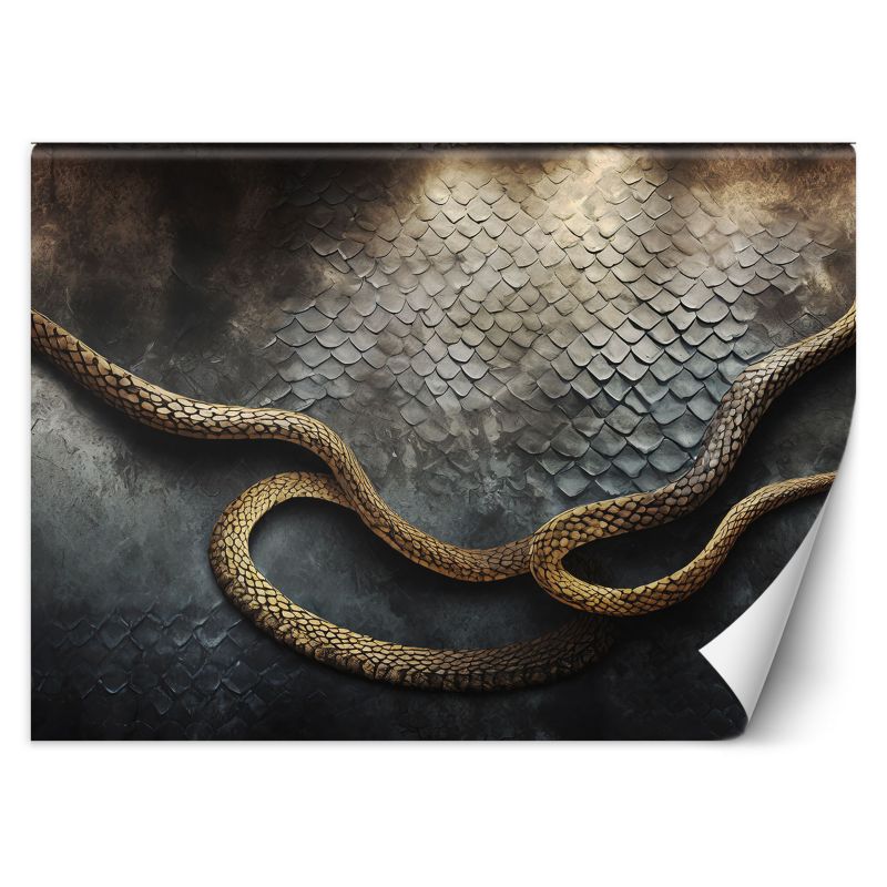 Fototapeta Feeby Złoty wąż 3D  350x245 1 szt