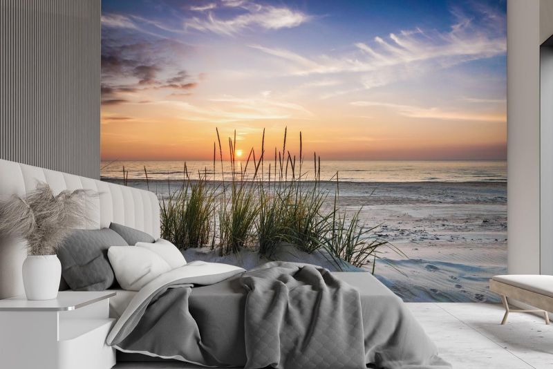 Fototapeta Feeby Zachód słońca na plaży  200x140 1 szt
