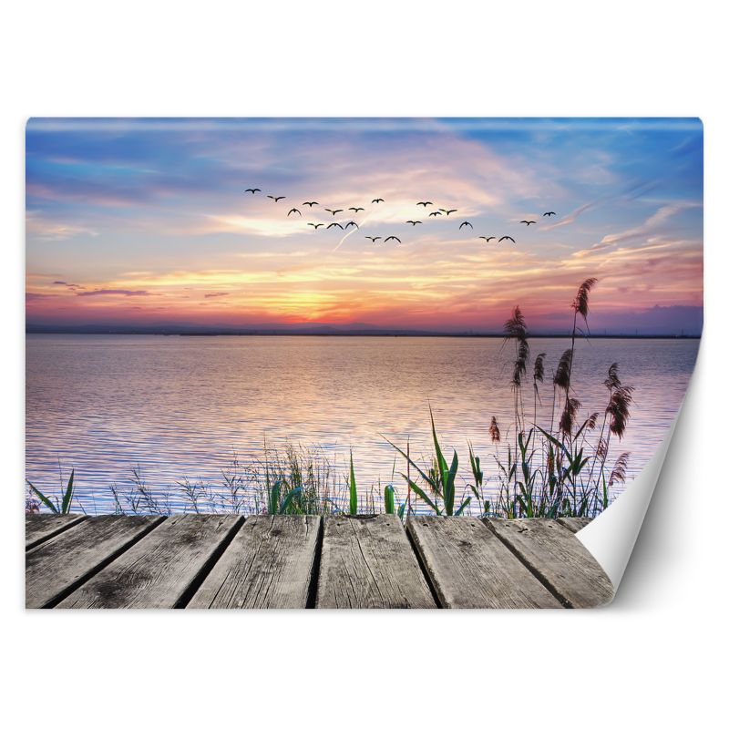 Fototapeta Feeby Zachód słońca nad jeziorem  250x175 1 szt