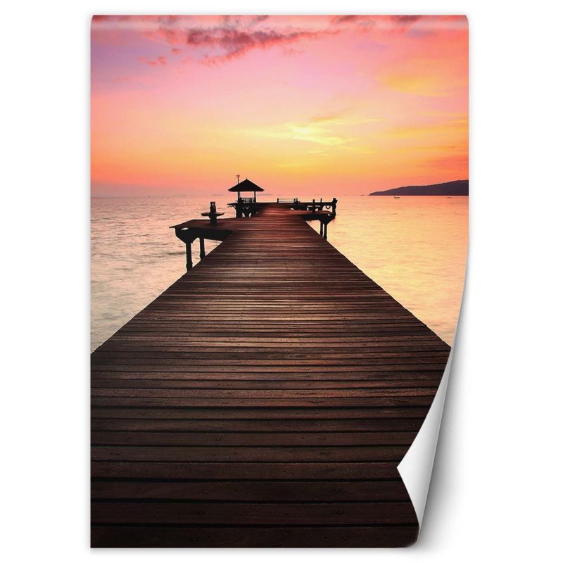 Fototapeta Feeby Zachód słońca pomost  100x140 1 szt