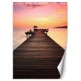 Fototapeta Feeby Zachód słońca pomost  100x140 1 szt