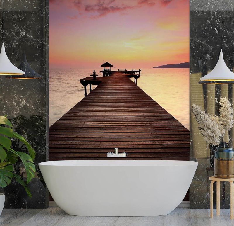 Fototapeta Feeby Zachód słońca pomost  200x280 1 szt