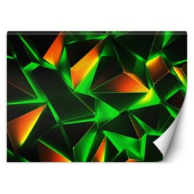 Fototapeta Feeby Zielona abstrakcja geometryczna 3D  100x70 1 szt