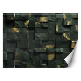 Fototapeta Feeby Zielona mozaika kostka 3D  200x140 1 szt