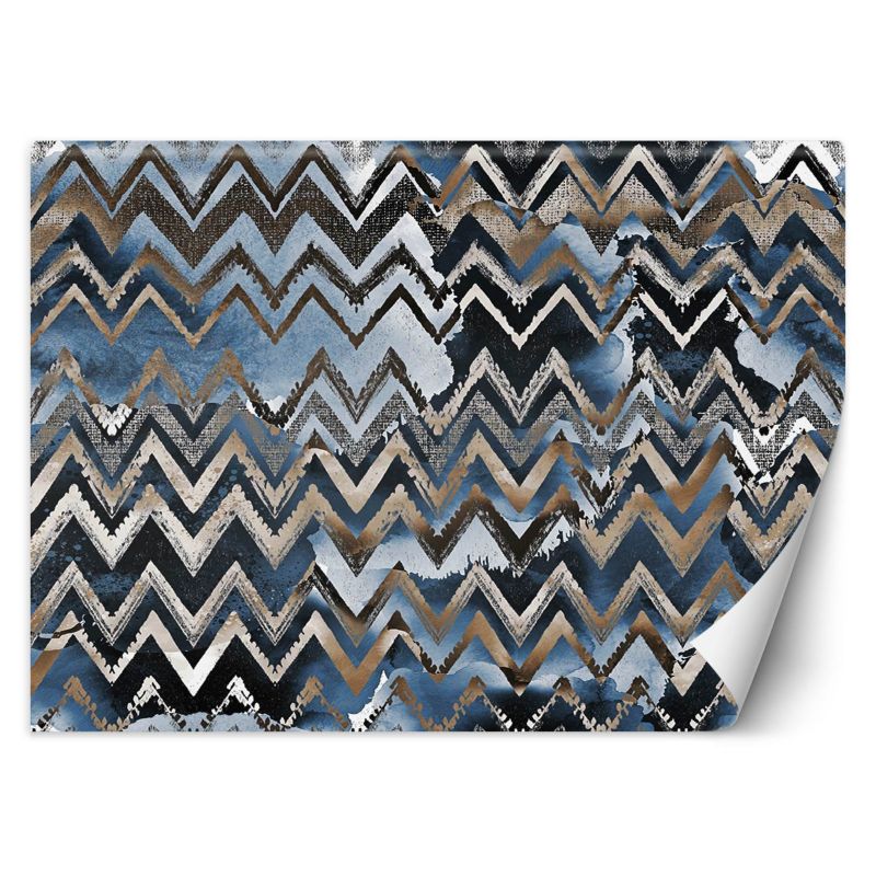 Fototapeta Feeby Zygzaki złoty wzór glamour  350x245 1 szt