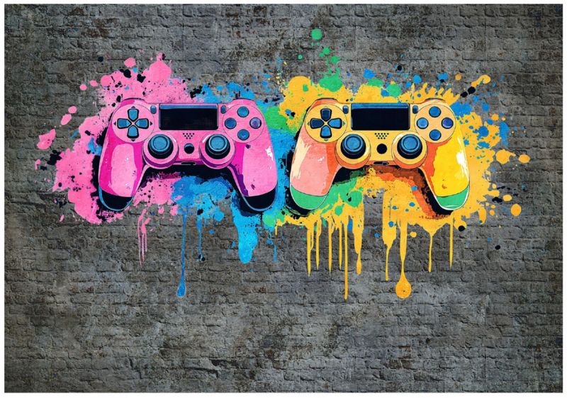 Fototapeta Na Flizelinie WALLARENA 350x250 cm Tapeta Dziecięca Dla Chłopca Gaming 1 szt.