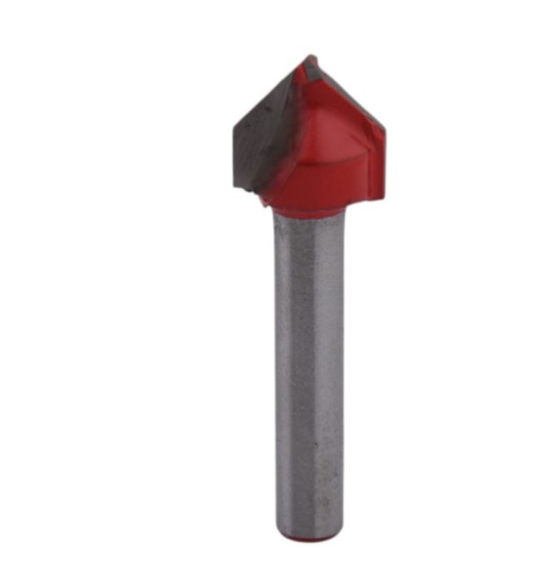 Frez do drewna pogłębiacz Kormax 90stopni 10mm trzpień 6mm (FD-3DV-6-10-90) - 1 szt.