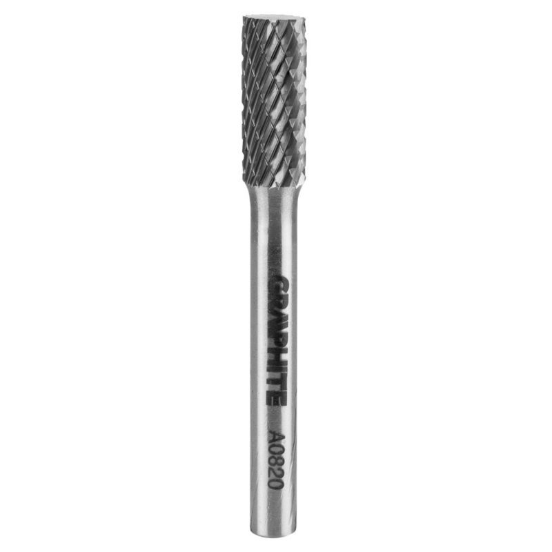 Frez do metalu GRAPHITE typ A (walcowy), 8 x 20 mm, trzpień 6 x 45 mm 1 szt