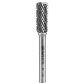 Frez do metalu GRAPHITE typ B (walcowy z ostrzami na górze), 10 x 25 mm, trzpień 6 x 45 mm 1 szt