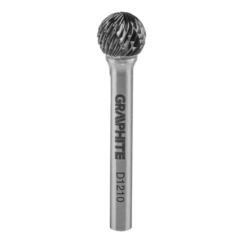 Frez do metalu GRAPHITE typ D (kulisty), 12 x 10 mm, trzpień 6 x 45 mm 1 szt