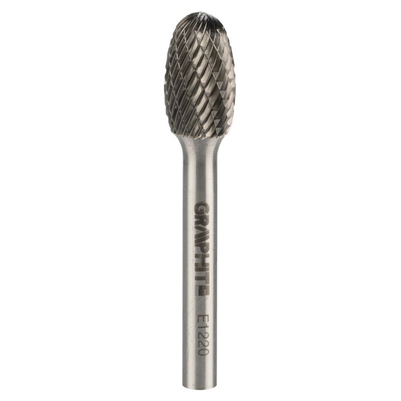 Frez do metalu GRAPHITE typ E (owalny), 12 x 20 mm, trzpień 6 x 45 mm 1 ...
