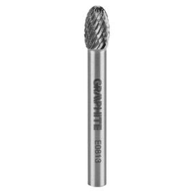 Frez do metalu GRAPHITE typ E (owalny), 8 x 13 mm, trzpień 6 x 45 mm 1 szt