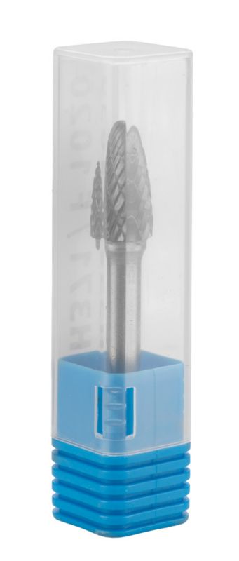 Frez do metalu GRAPHITE typ F (ostrołukowy zaokrąglony), 10 x 20 mm, trzpień 6 x 45 mm 1 szt