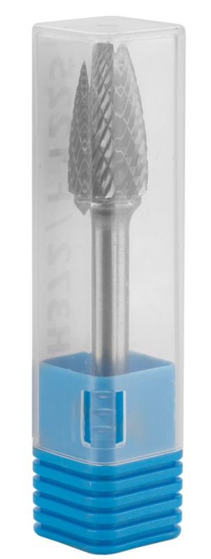 Frez do metalu GRAPHITE typ F (ostrołukowy zaokrąglony), 12 x 25 mm, trzpień 6 x 45 mm 1 szt
