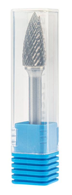Frez do metalu GRAPHITE typ G (ostrołukowy ostry), 12 x 25 mm, trzpień 6 x 45 mm 1 szt