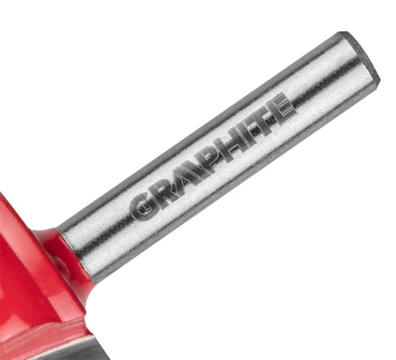 Frez kształtowy GRAPHITE z łożyskiem, ozdobny, HM, 25.7 x 9.7 mm, trzpień 6 mm 1 szt