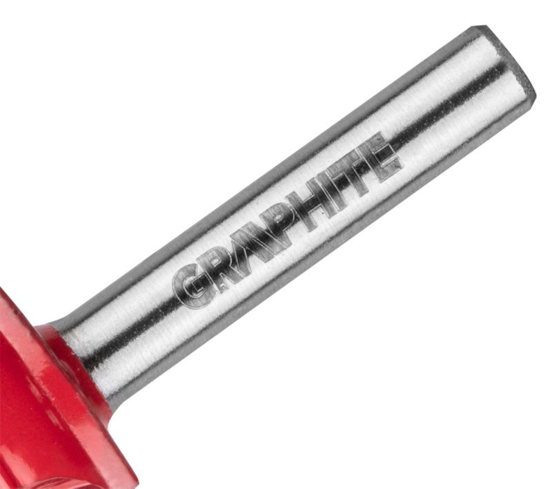 Frez kształtowy GRAPHITE z łożyskiem, ozdobny, HM, 28.6 x 11.7 mm, trzpień 6 mm 1 szt