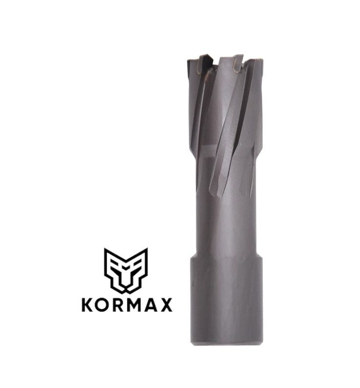 Frez trepanacyjny do metalu z węglika spiekanego Kormax 20x35mm z uchwytem Weldon  (TCTAC2035) - 1 szt.