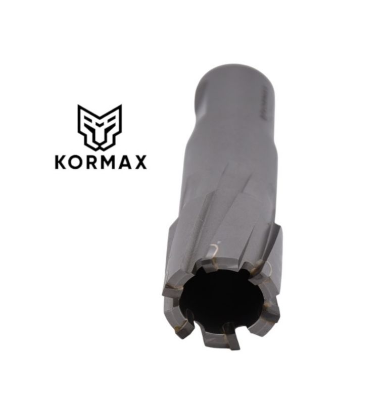 Frez trepanacyjny do metalu z węglika spiekanego Kormax 26x35mm z uchwytem Weldon  - 1 szt.