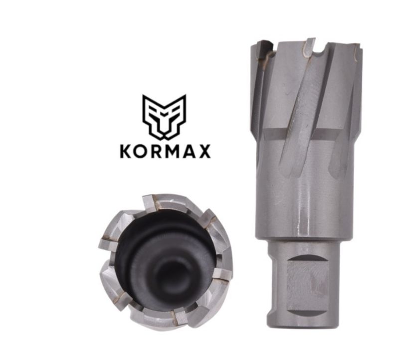 Frez trepanacyjny do metalu z węglika spiekanego Kormax 27x35mm z uchwytem Weldon  (TCTAC2735) - 1 szt.
