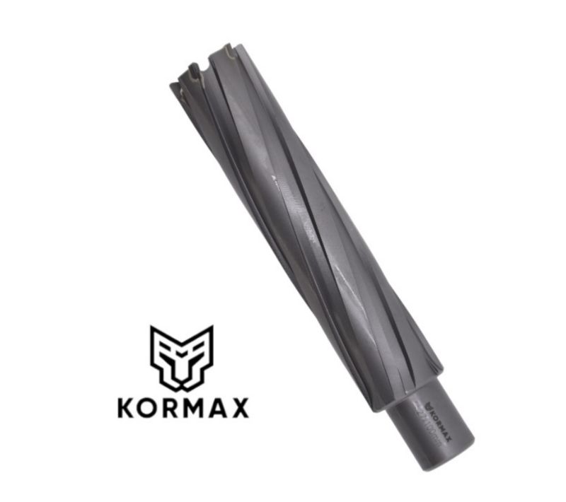 Frez trepanacyjny do metalu z węglika spiekanego Kormax 29x100mm z uchwytem Weldon (TCTAC29100) - 1 szt.