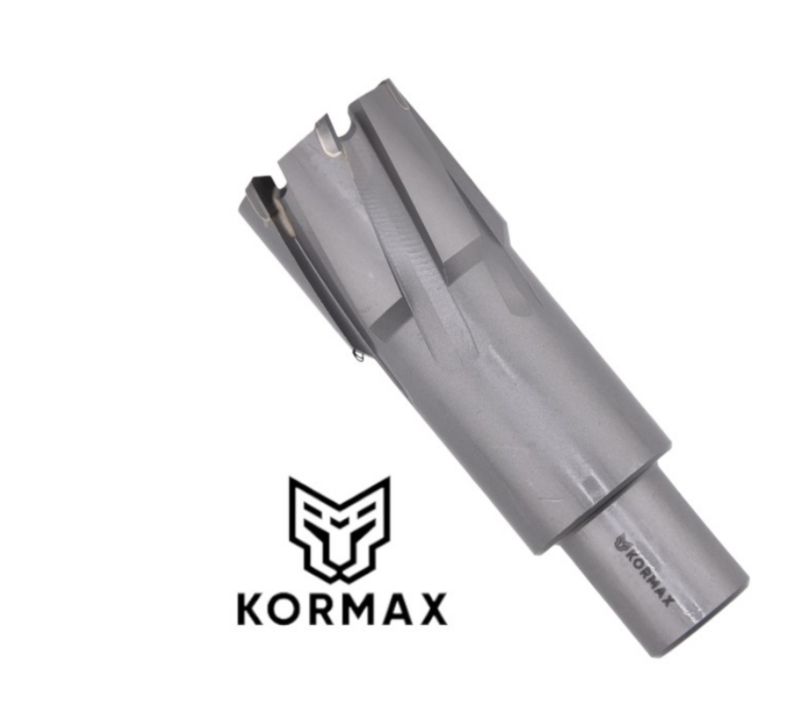 Frez trepanacyjny do metalu z węglika spiekanego Kormax 31x50mm z uchwytem Weldon (TCTAC3150) - 1 szt.