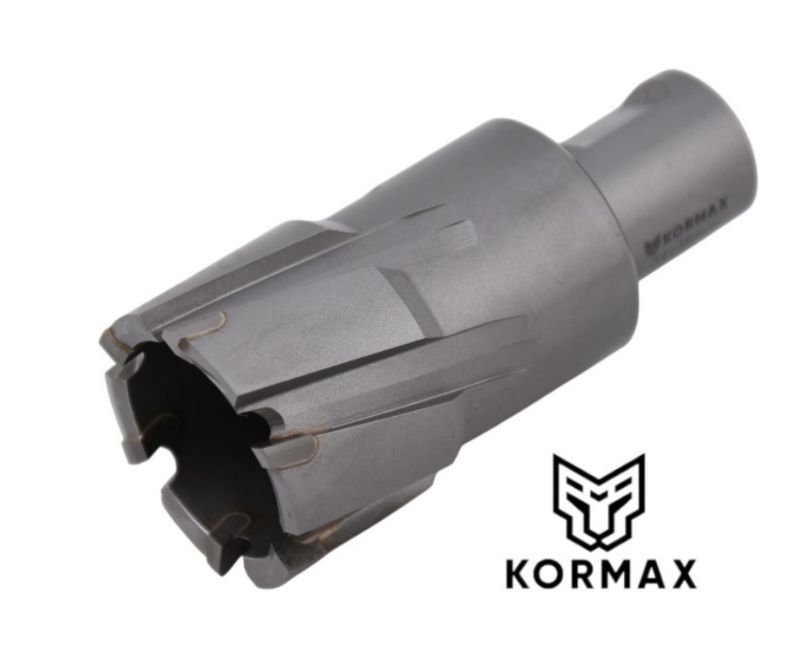 Frez trepanacyjny do metalu z węglika spiekanego Kormax 35x35mm z uchwytem Weldon (TCTAC3535) - 1 szt.