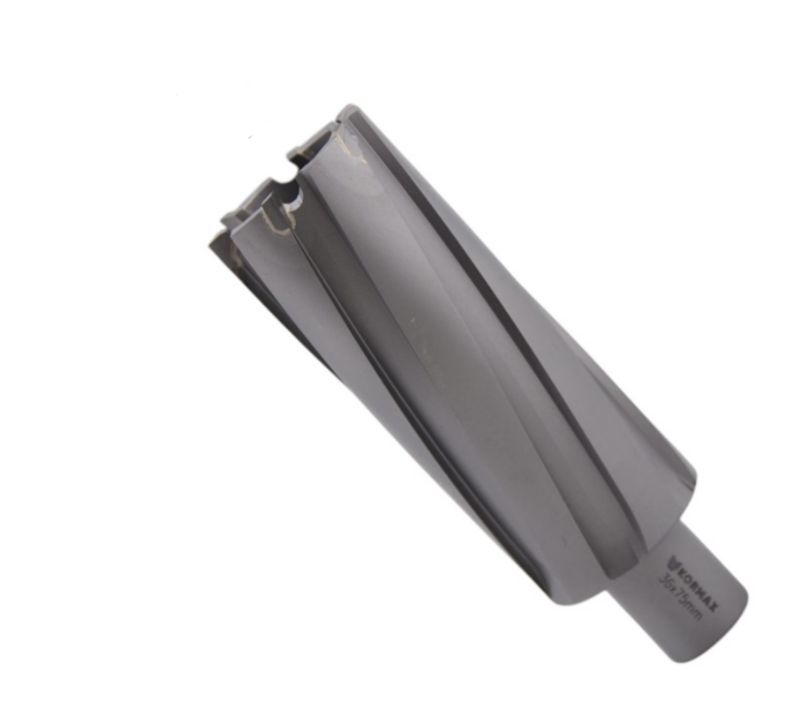 Frez trepanacyjny do metalu z węglika spiekanego Kormax 37x75mm z uchwytem Weldon (TCTAC3775) - 1 szt.