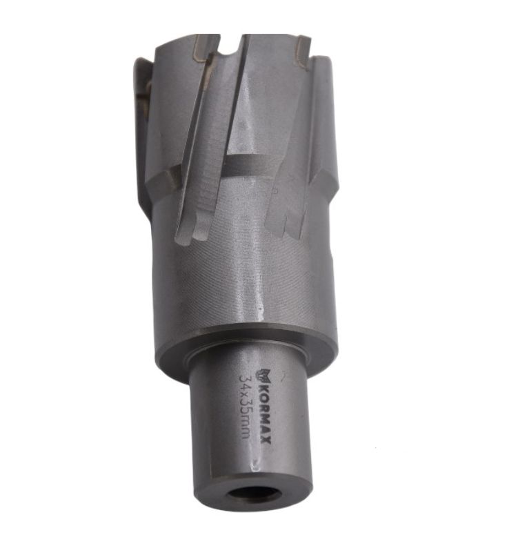 Frez trepanacyjny do metalu z węglika spiekanego Kormax 38x35mm z uchwytem Weldon  (TCTAC3835) 1 szt.