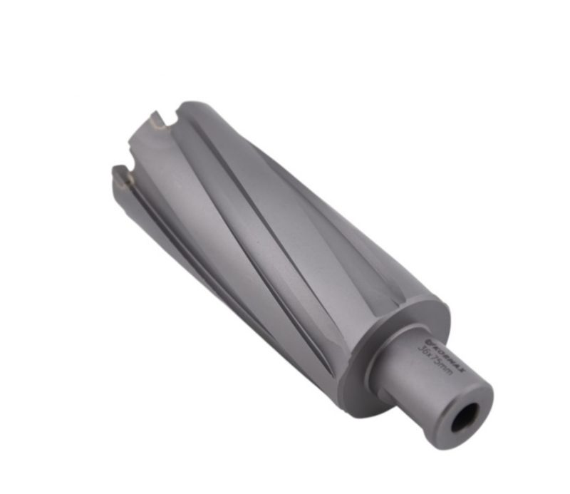 Frez trepanacyjny do metalu z węglika spiekanego Kormax 38x75mm z uchwytem Weldon (TCTAC3875) - 1 szt.
