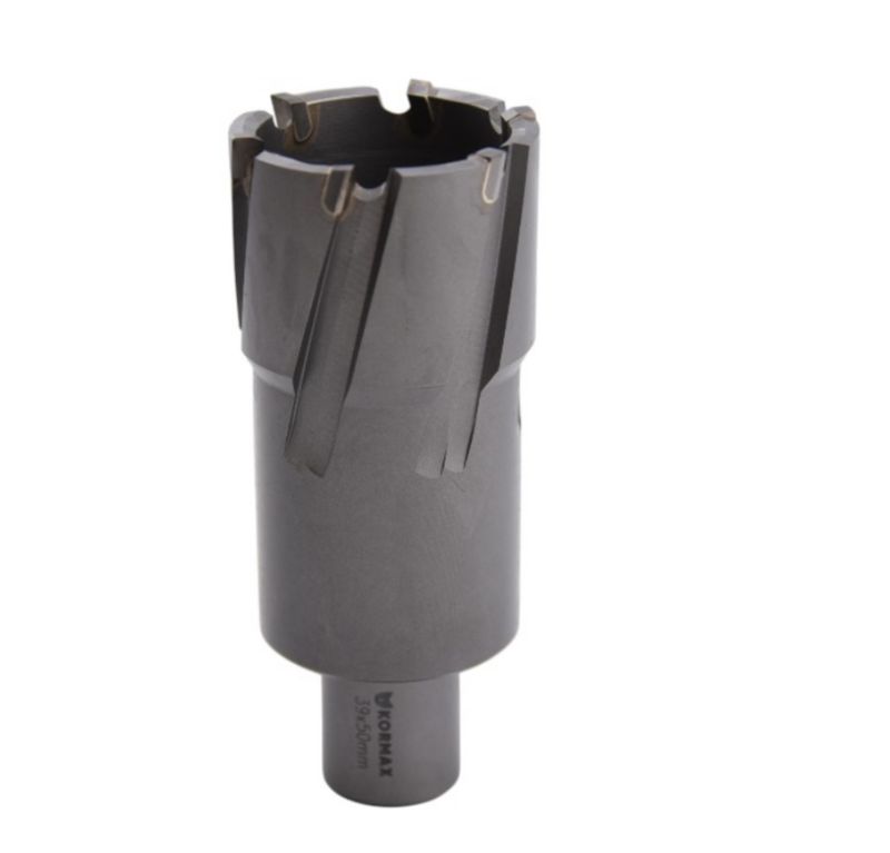 Frez trepanacyjny do metalu z węglika spiekanego  Kormax  39x50mm z uchwytem Weldon (TCTAC3950) 1 szt.