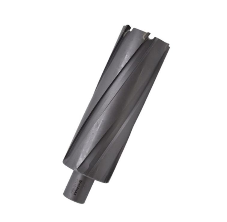 Frez trepanacyjny do metalu z węglika spiekanego Kormax 45x100mm z uchwytem Weldon (TCTAC45100) - 1 szt.