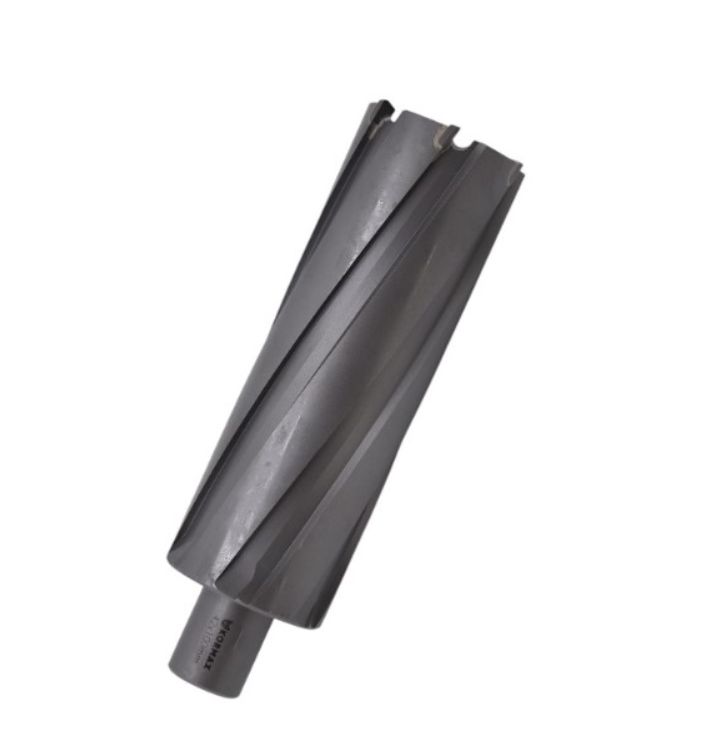 Frez trepanacyjny do metalu z węglika spiekanego Kormax 46x100mm z uchwytem Weldon (TCTAC46100) - 1 szt.