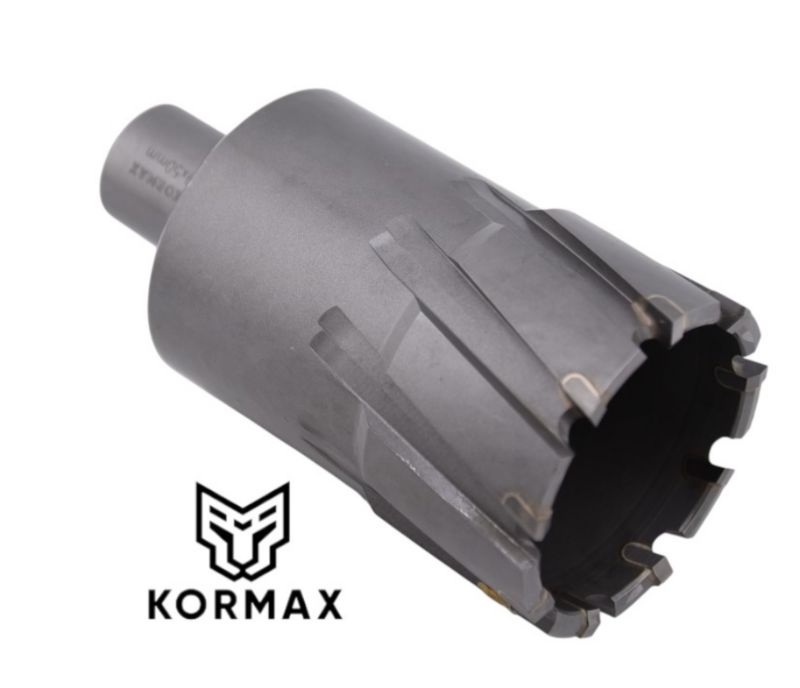 Frez trepanacyjny do metalu z węglika spiekanego Kormax 46x50mm z uchwytem Weldon (TCTAC4650) - 1 szt.