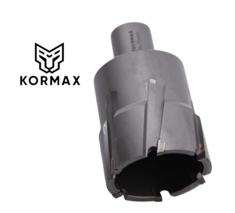 Frez trepanacyjny do metalu z węglika spiekanego Kormax 47x35mm z uchwytem Weldon (TCTAC4735) - 1 szt.