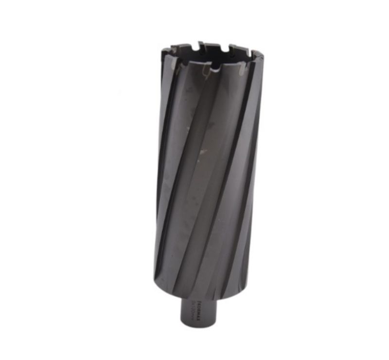 Frez trepanacyjny do metalu z węglika spiekanego Kormax 53x100mm z uchwytem Weldon (TCTAC53100) - 1 szt.