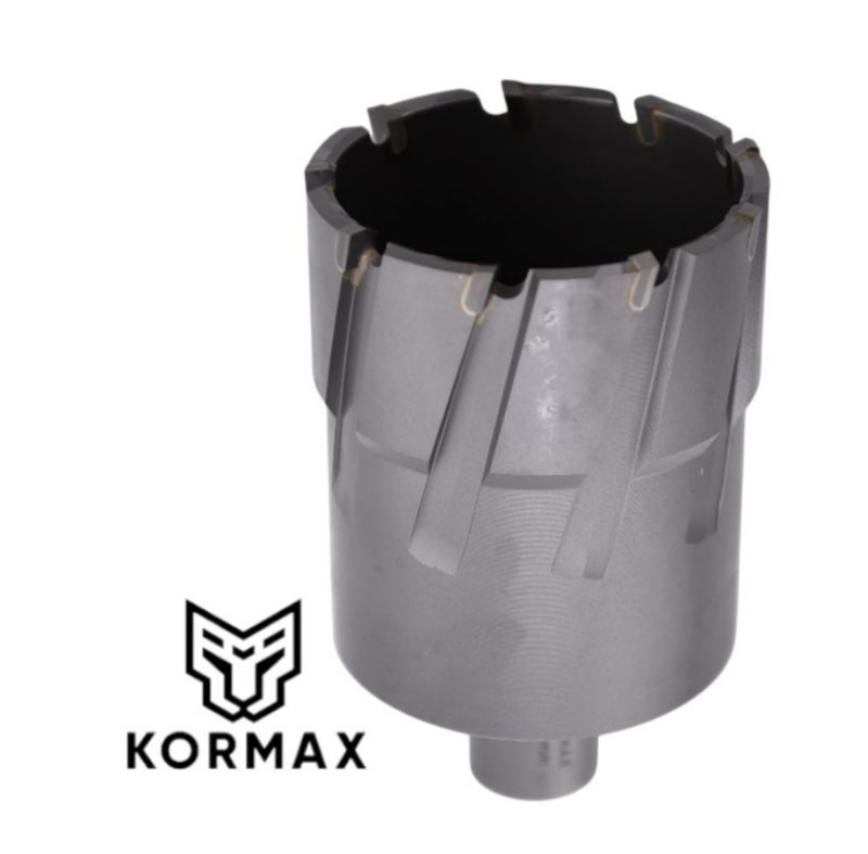 Frez trepanacyjny do metalu z węglika spiekanego Kormax 59x50mm z uchwytem Weldon (TCTAC5950) - 1 szt.