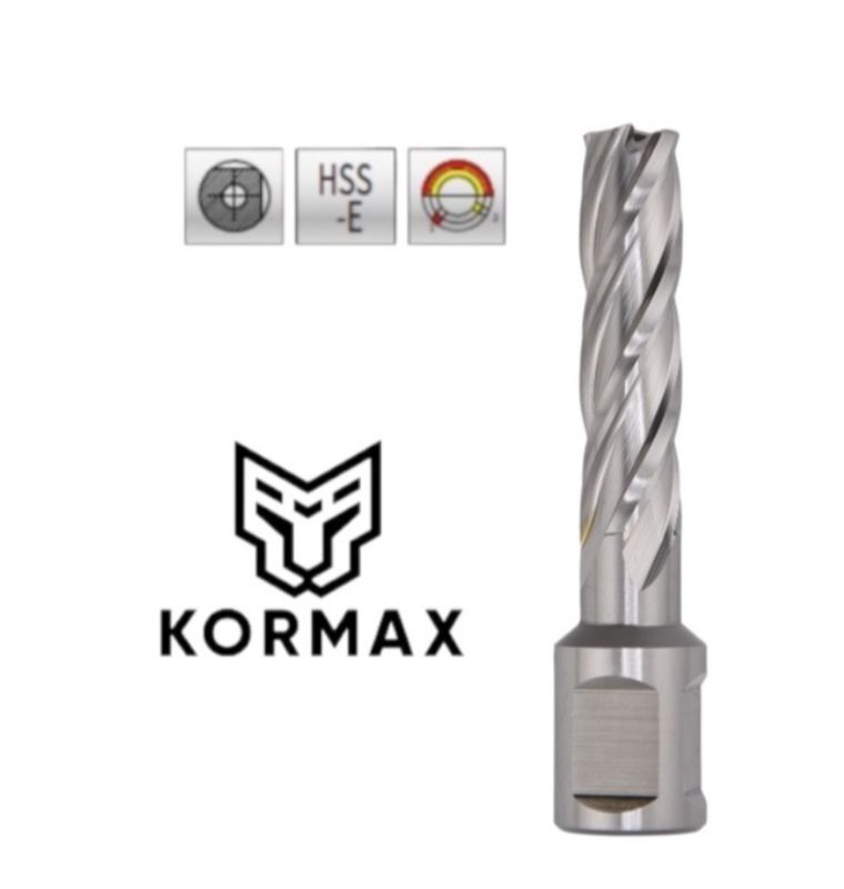Frez trepanacyjny M2AL Kormax 15x50mm z uchwytem Weldon (DNHX-40150) - 1 szt.