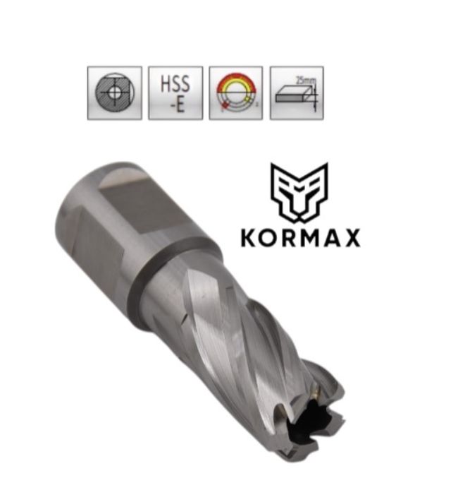 Frez trepanacyjny M2AL Kormax 17x25mm z uchwytem Weldon (DNHX-20170) - 1 szt.