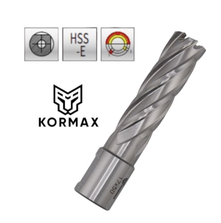 Frez trepanacyjny M2AL Kormax 17x50mm z uchwytem Weldon (DNHX-40170) - 1 szt.