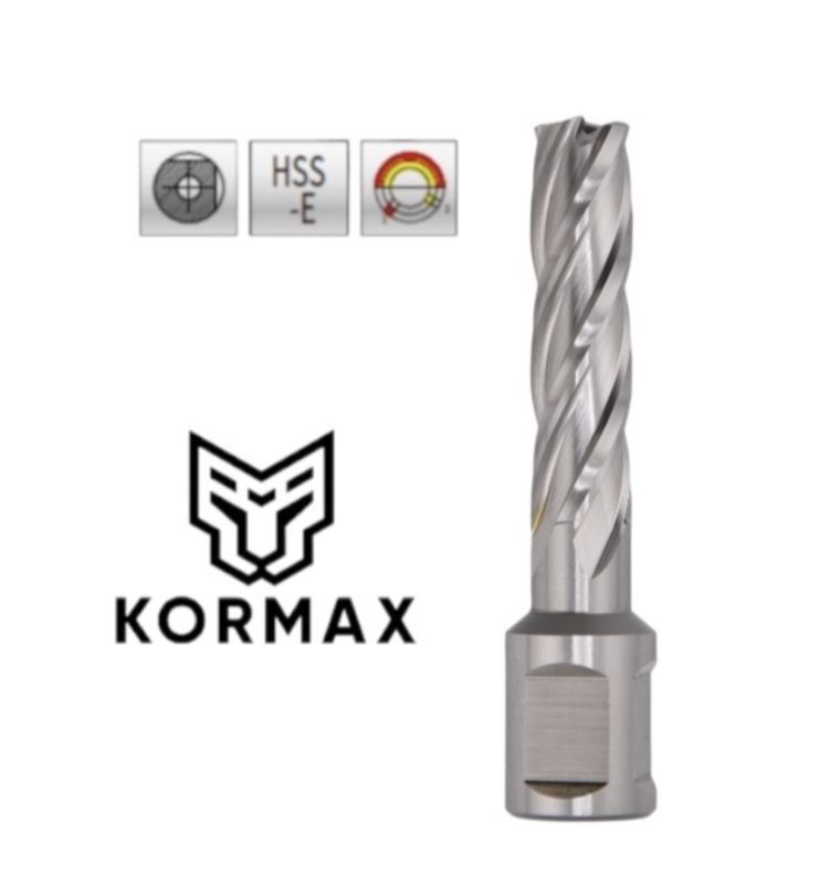 Frez trepanacyjny M2AL Kormax 19x50mm z uchwytem Weldon (DNHX-40190) - 1 szt.