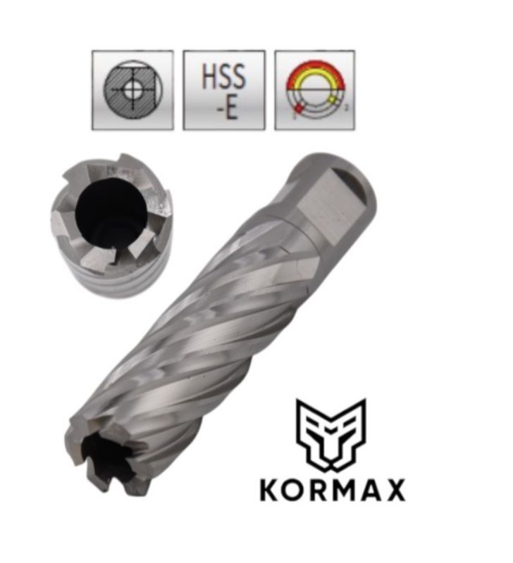 Frez trepanacyjny M2AL Kormax 20x50mm z uchwytem Weldon (DNHX-40200) - 1 szt.