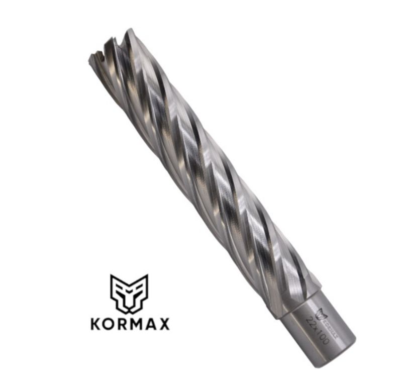 Frez trepanacyjny M2AL Kormax  22x100mm z uchwytem Weldon (DNHX-80220) - 1 szt.