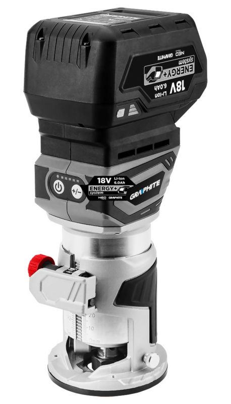 Frezarka GRAPHITE bezszczotkowa akumulatorowa Energy+ 18V 1 szt.
