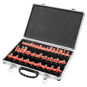Frezy widiowe GRAPHITE trzpień 8 mm, zestaw 35 szt. 1 kpl