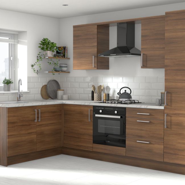Front kuchenny do słupka GoodHome Chia 60 cm 50/50 struktura drewna