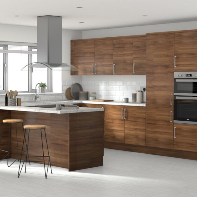 Front kuchenny do słupka GoodHome Chia 60 cm 50/50 struktura drewna