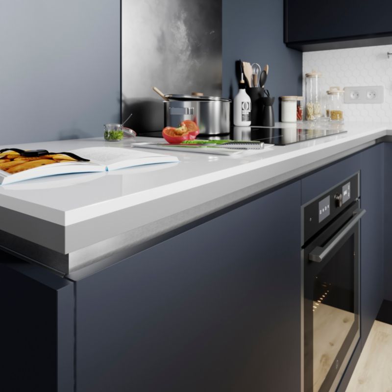 Front kuchenny do słupka GoodHome Stevia 60 cm 50/50 blue mat